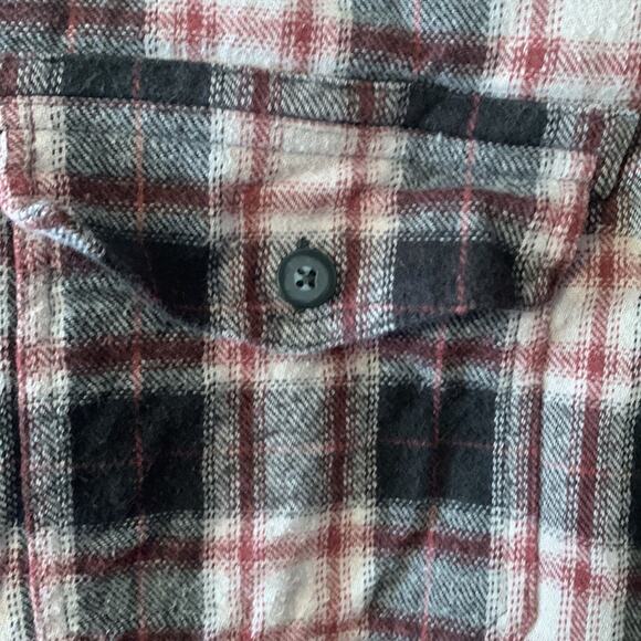 Levis mens large fleece lined plaid jacket gorp cool red black lumberjack outdoo - Picture 4 of 11
